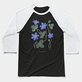 Blue Anemone Baseball T-Shirt